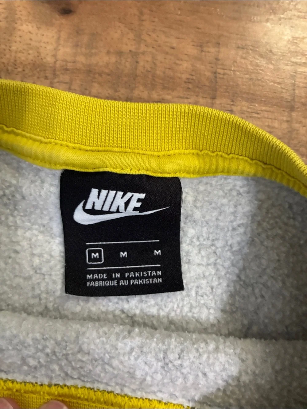 Nike Colorblock Crewneck Sweatshirt in Grey with Red & Blue Sleeves
